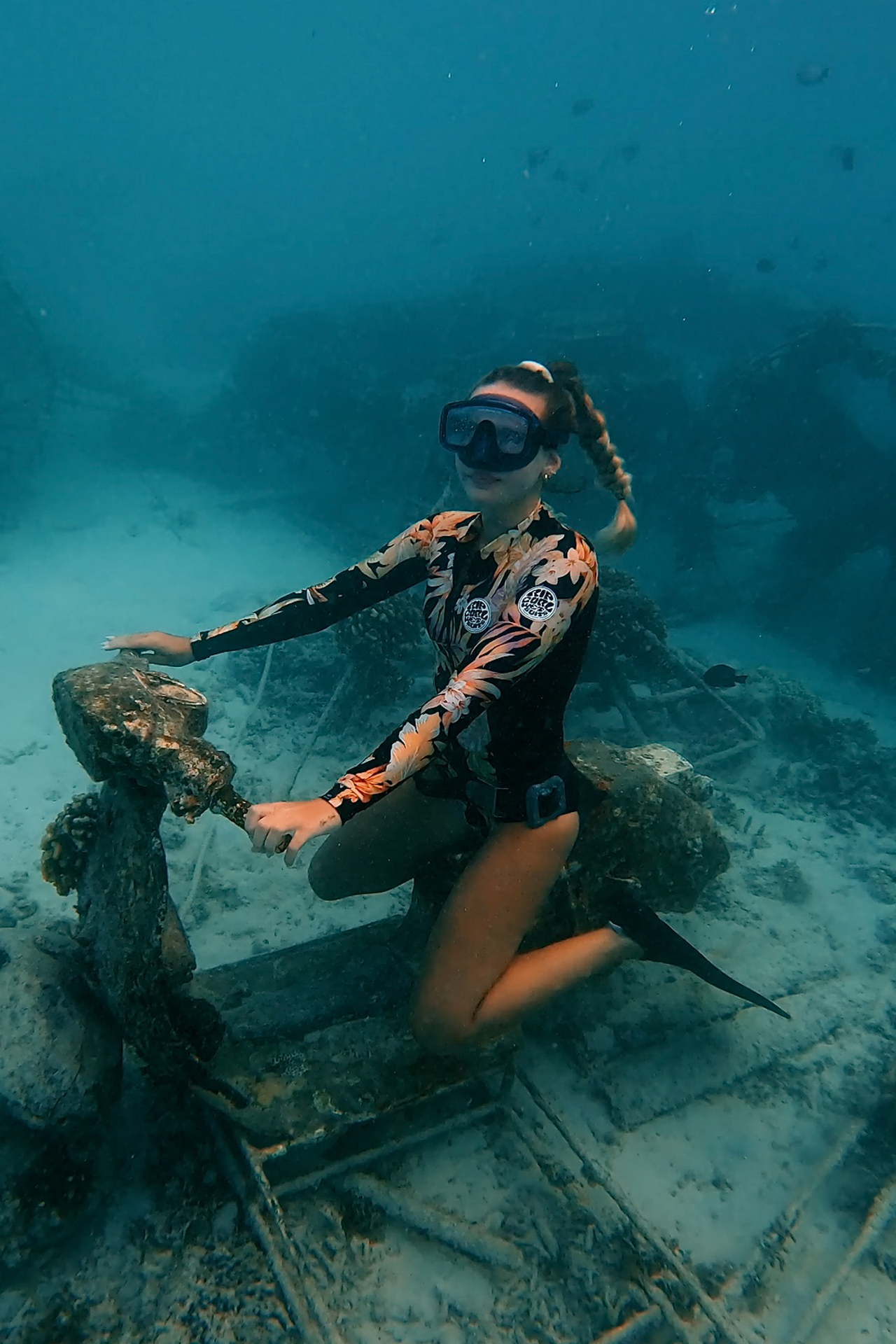 Underwater Vespa on Gili Trawangan