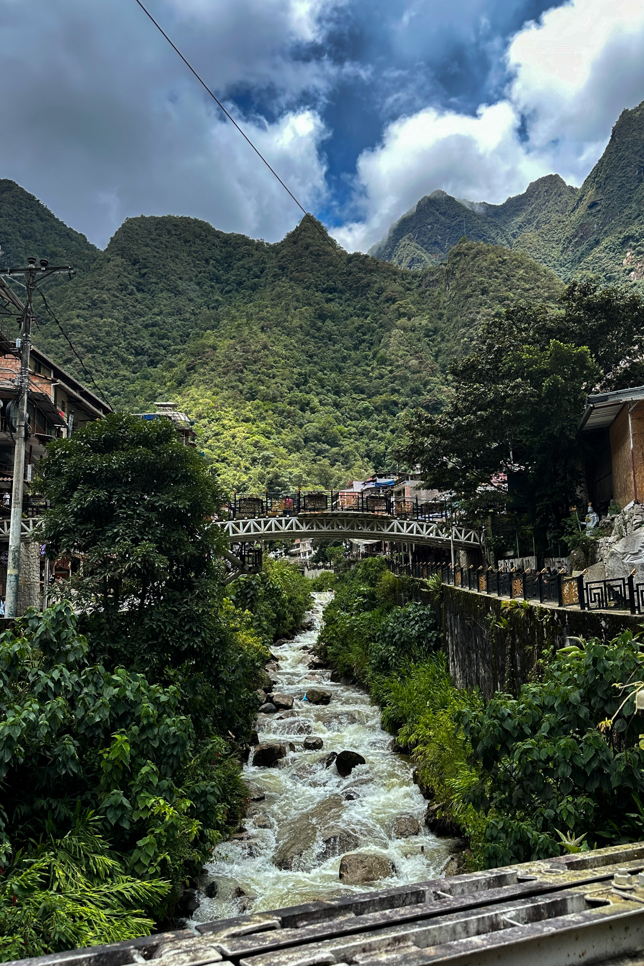 Streets of Aguas Calientes in Peru