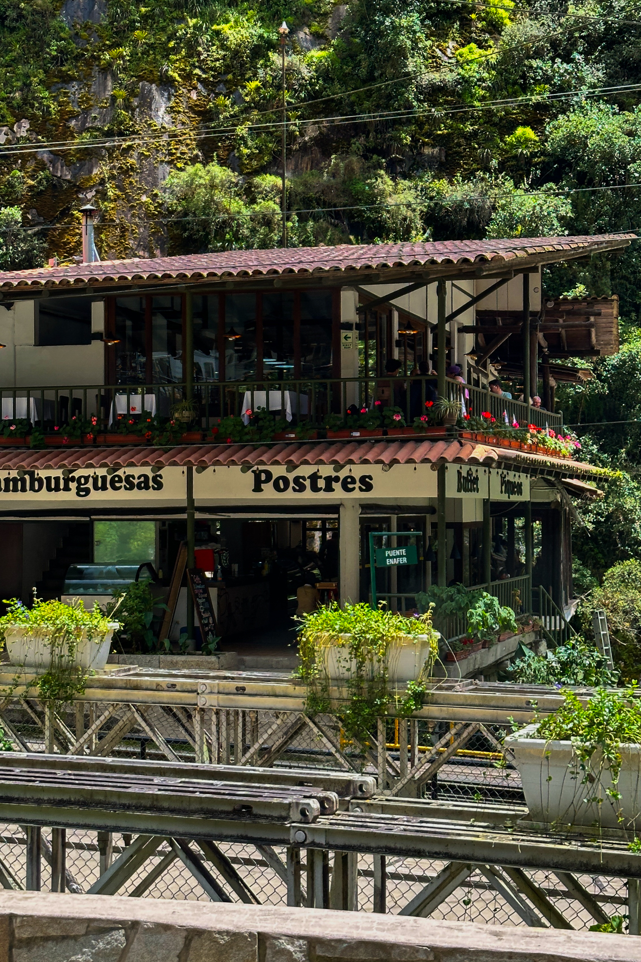 Streets of Aguas Calientes in Peru