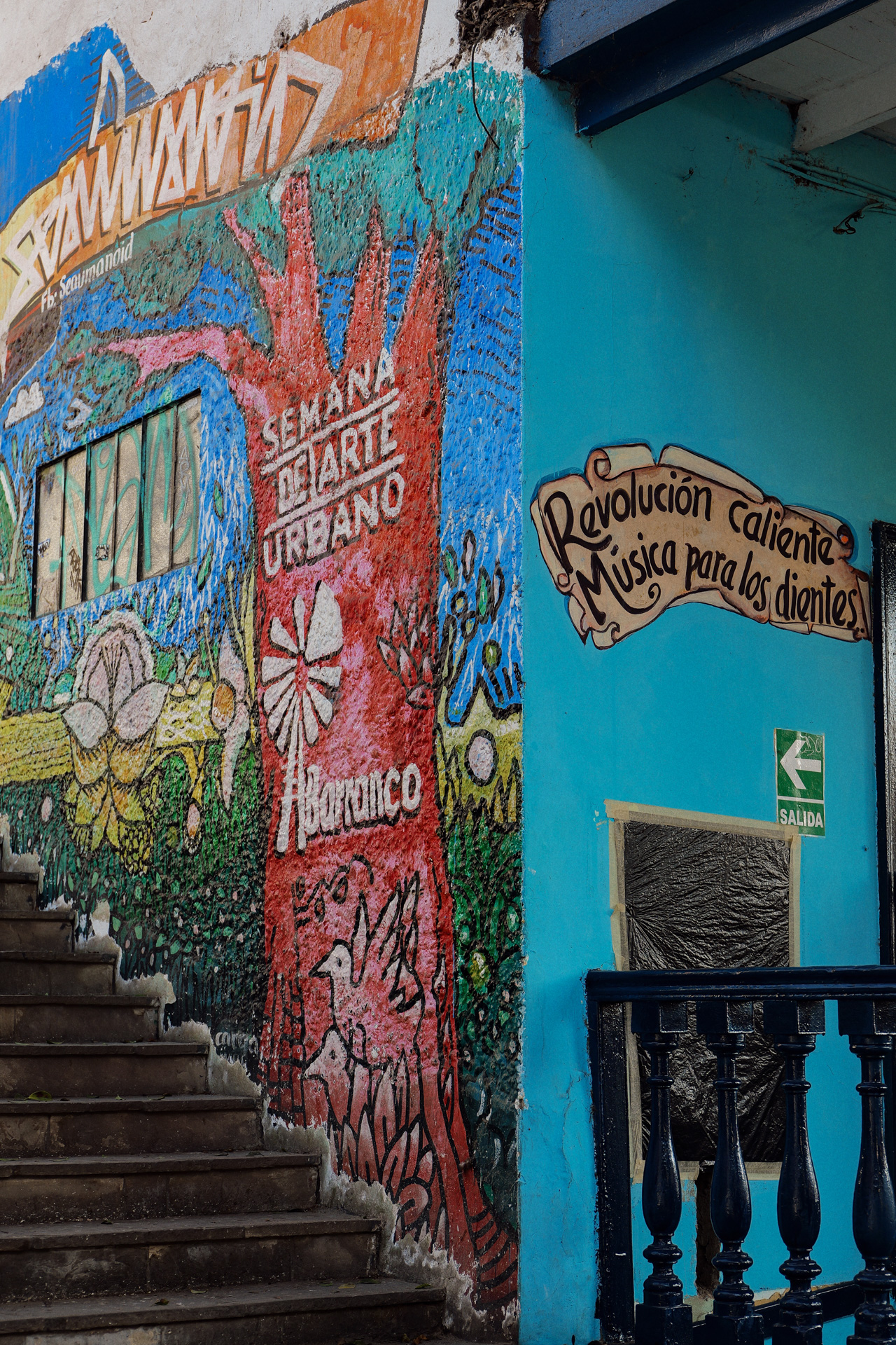 Graffiti in Barranco, Lima in Peru