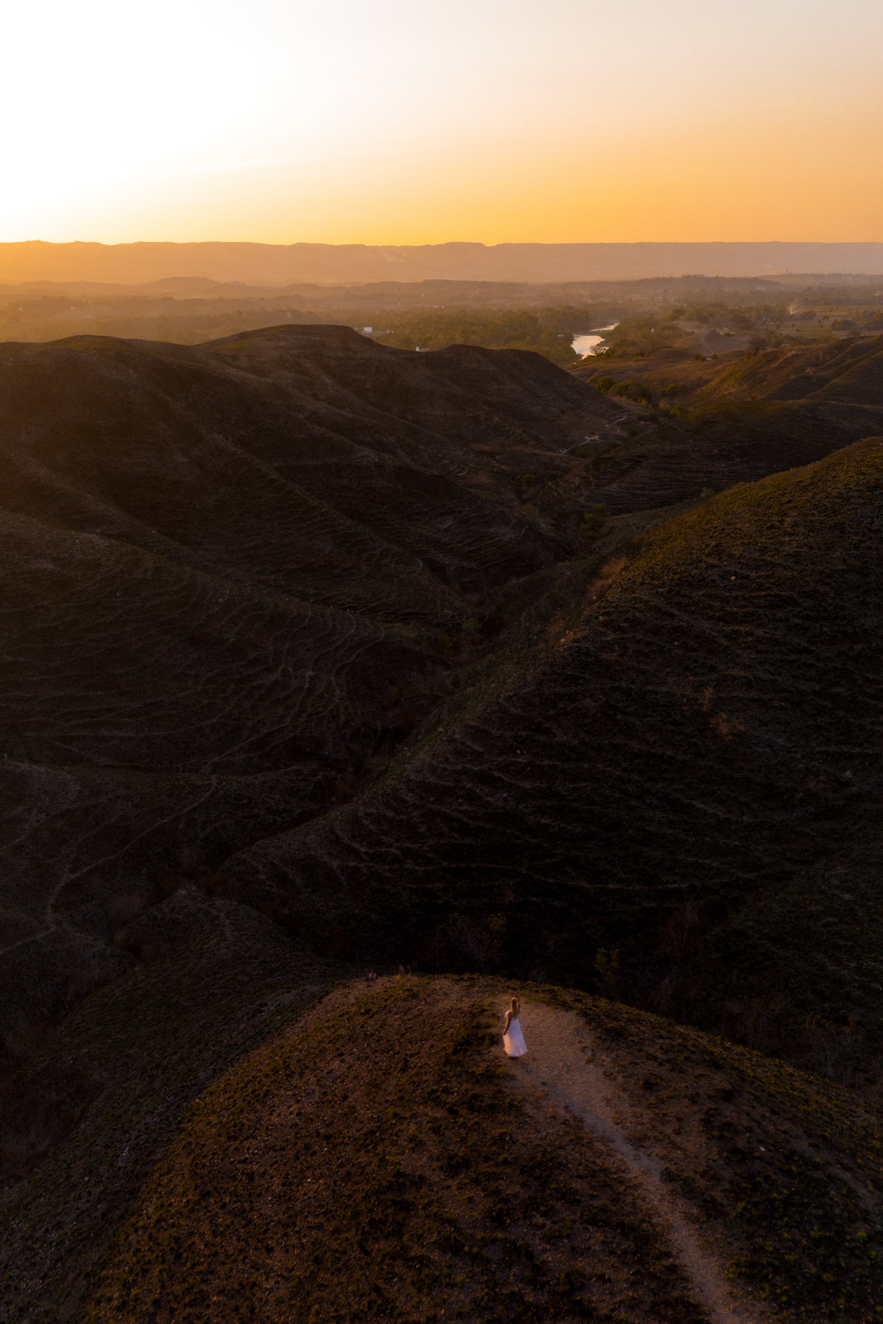 Sunset at Bukit Tanau on East Sumba, Indonesia