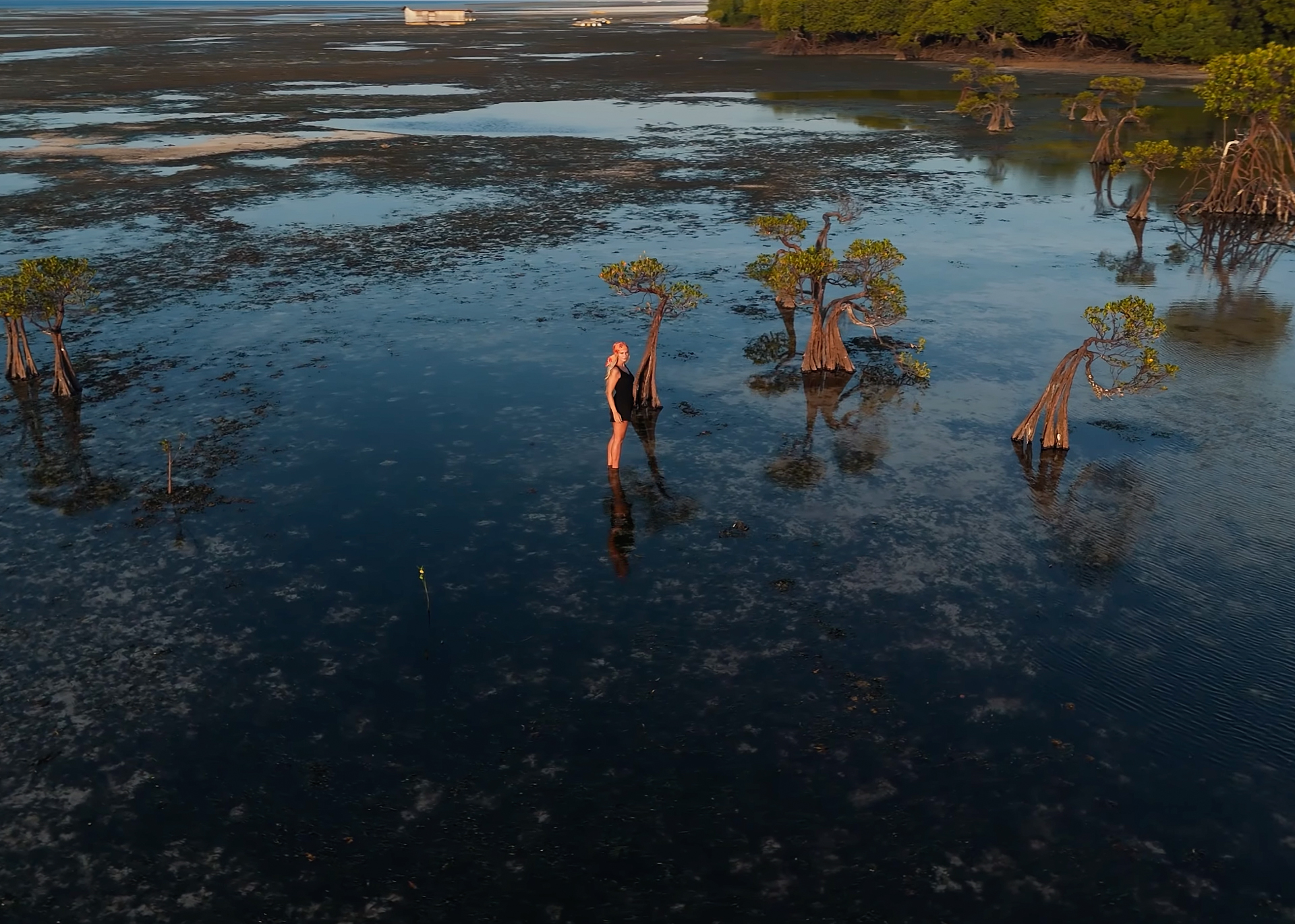 Woman standing at Pantai Walakiri on Sumba