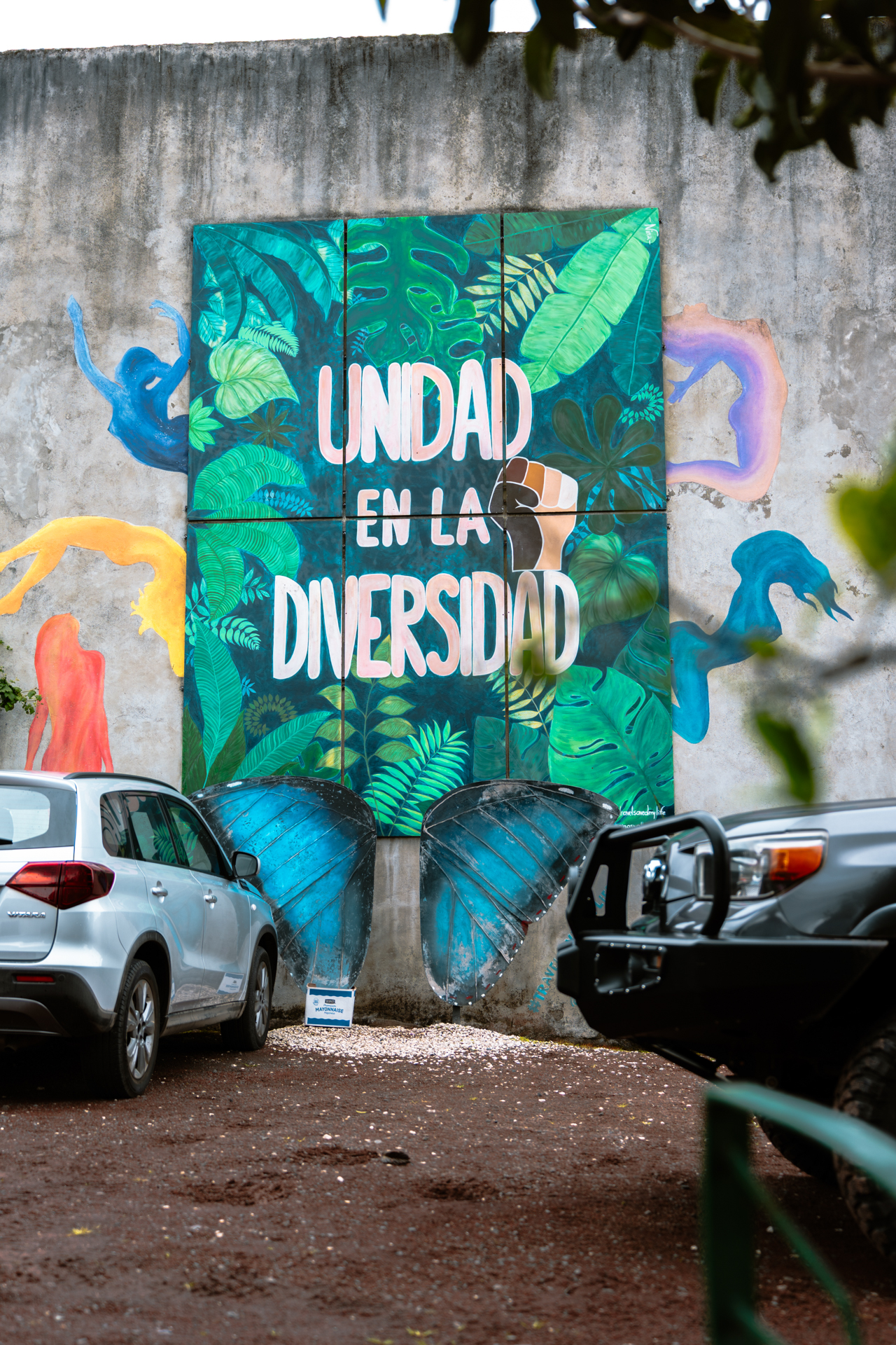 Colorful mural in Santa Elena Monteverde Costa Rica