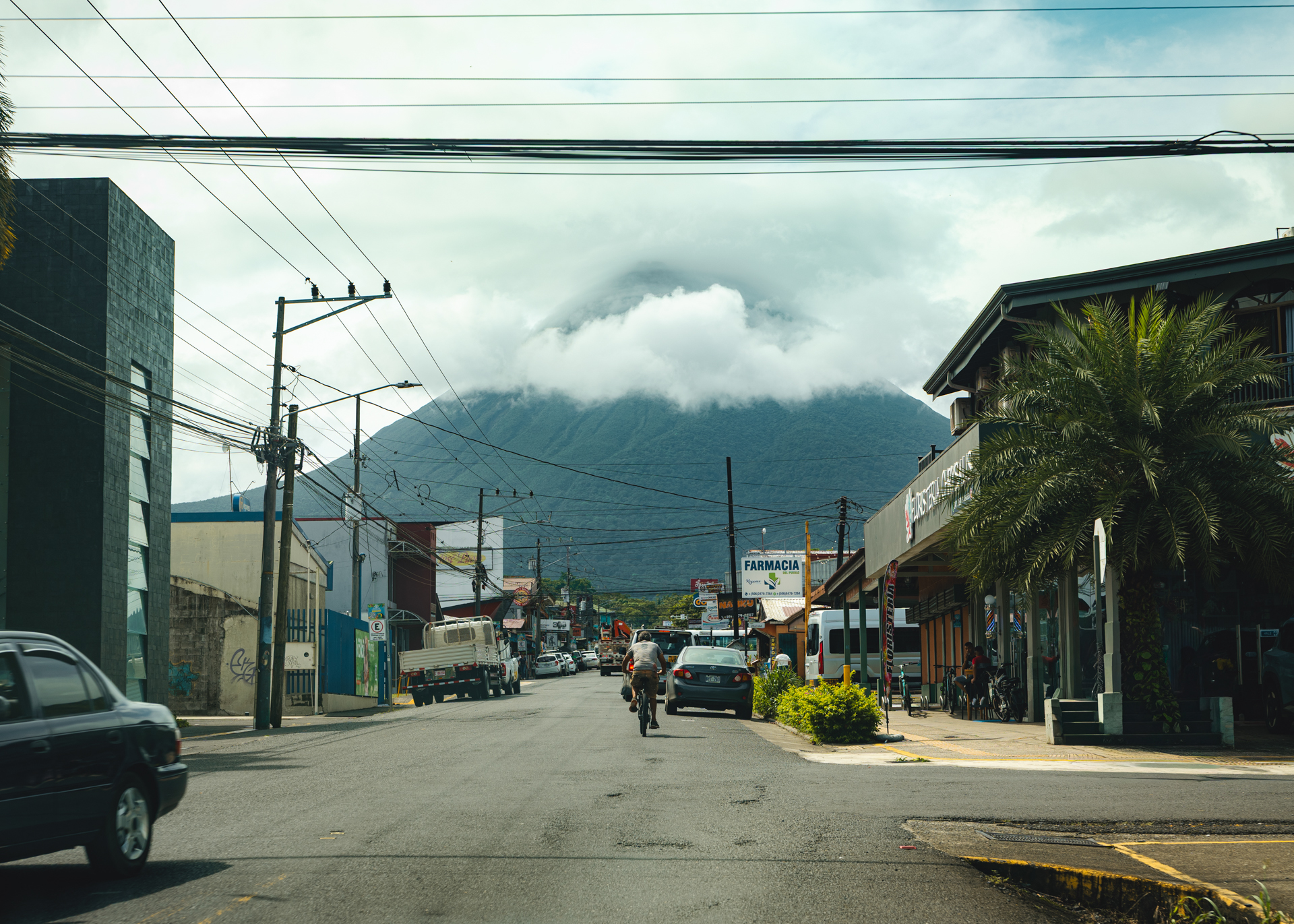 Streets of La Fortuna in Costa Rica