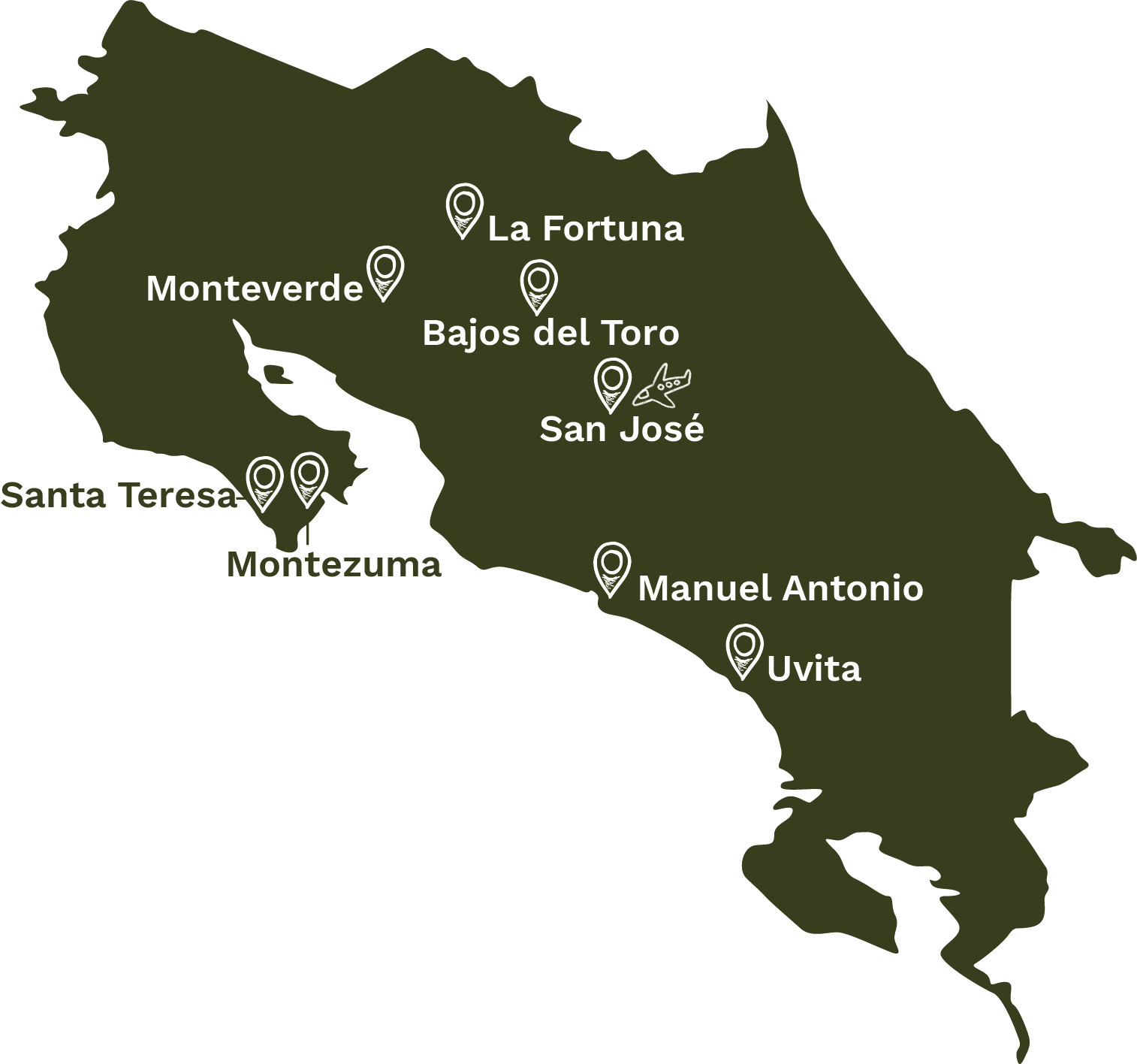 Costa Rica Map