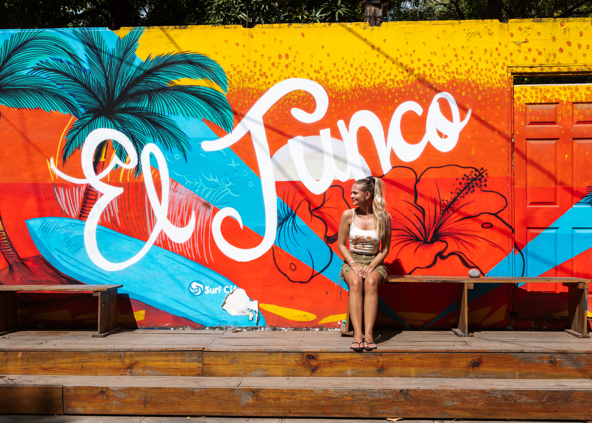 Street art in El Tunco, El Salvador