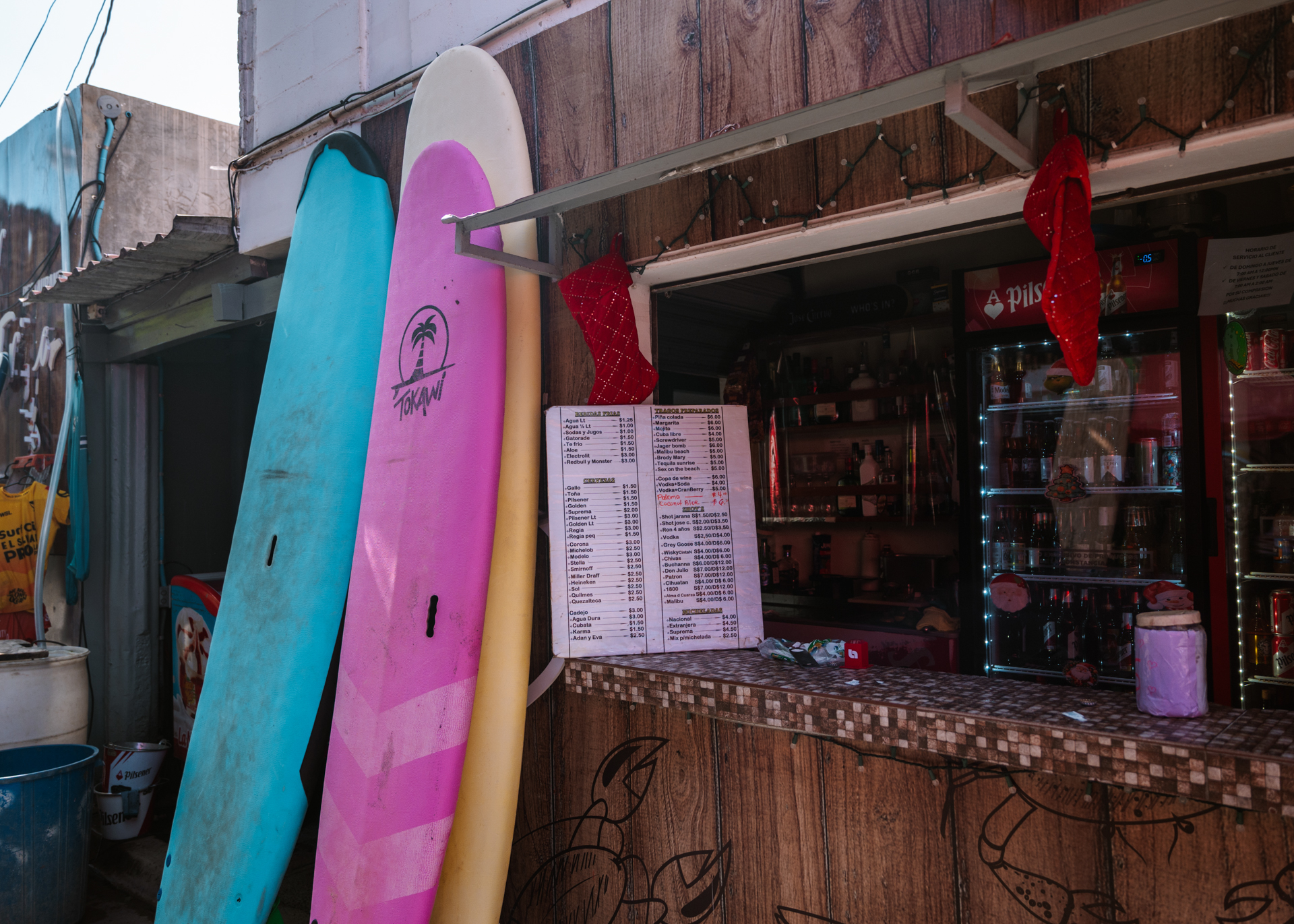 Surf Boards for rental in El Tunco, El Salvador