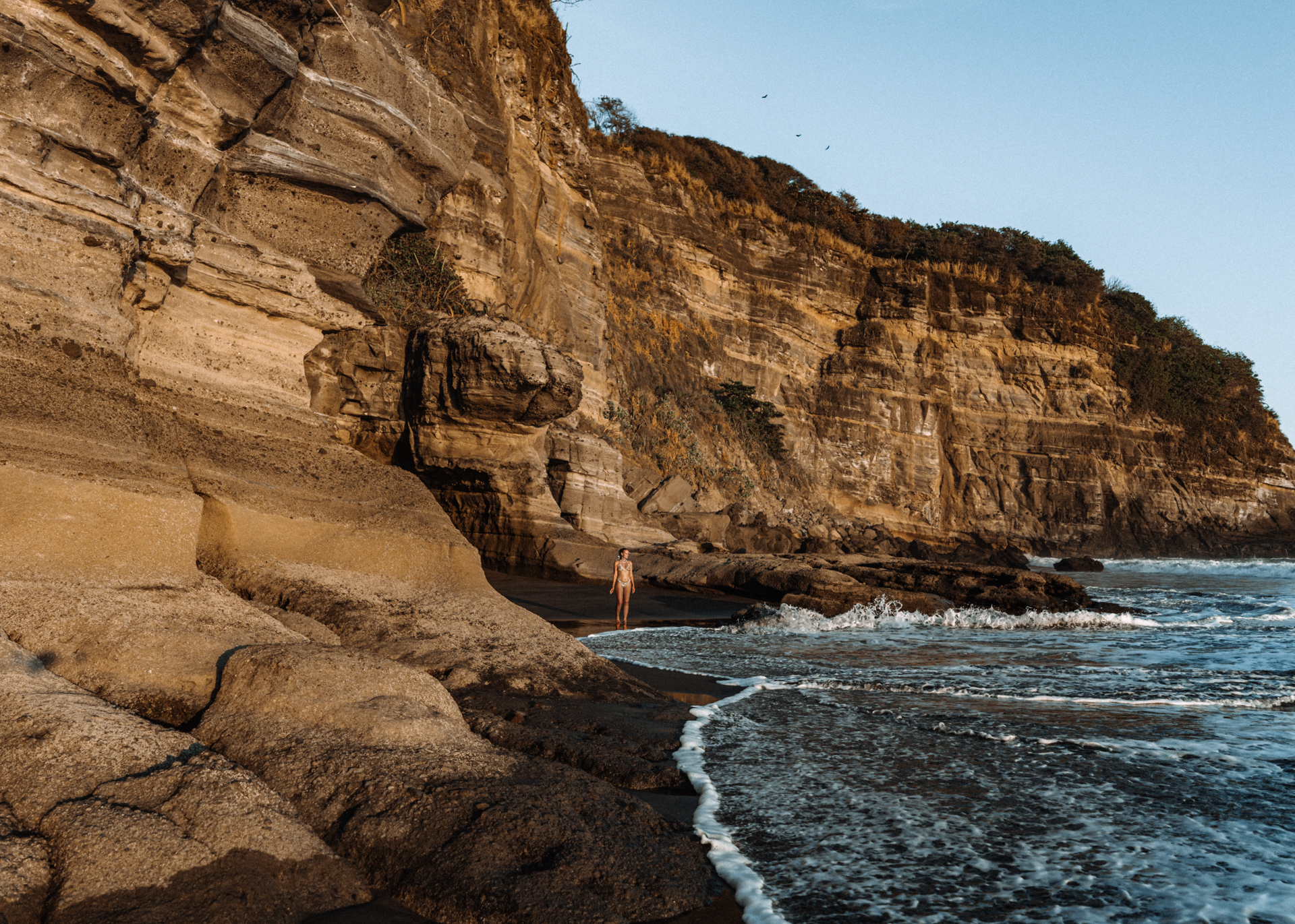 Playa El Zonte in El Salvador on Sunset
