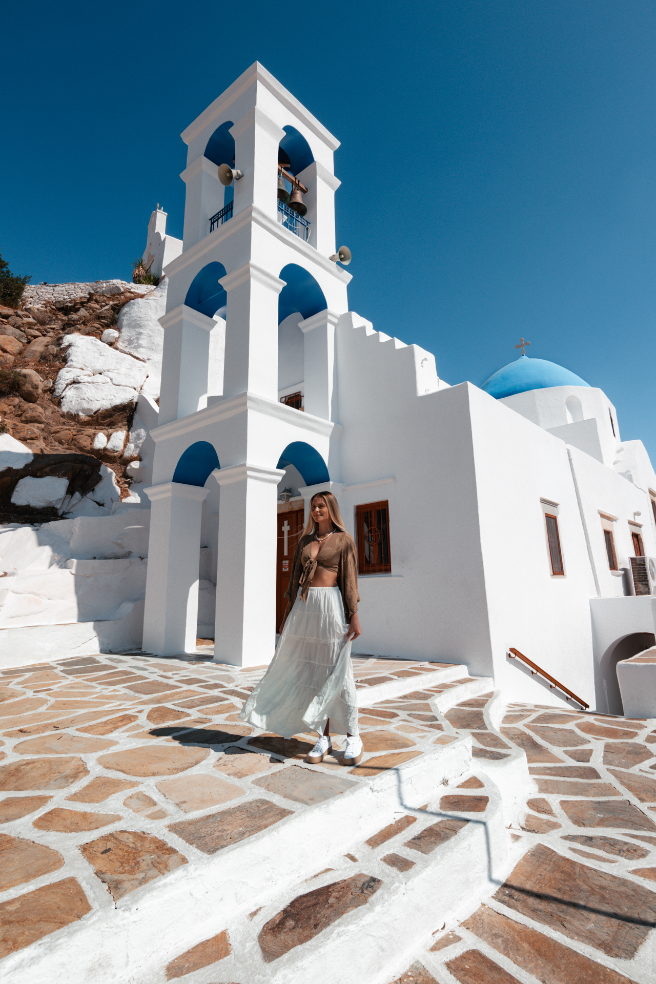 Church of Panagia Gremiotissa on Ios in Greece