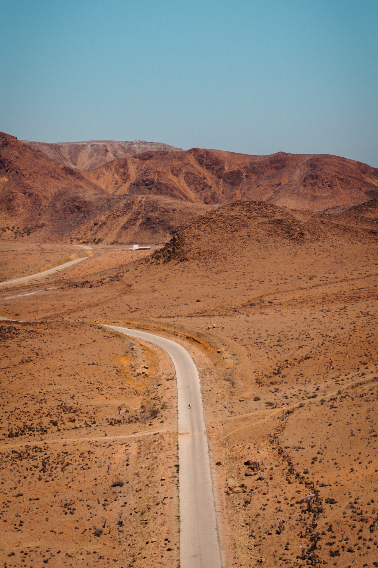Landscape from above of Socotra Island