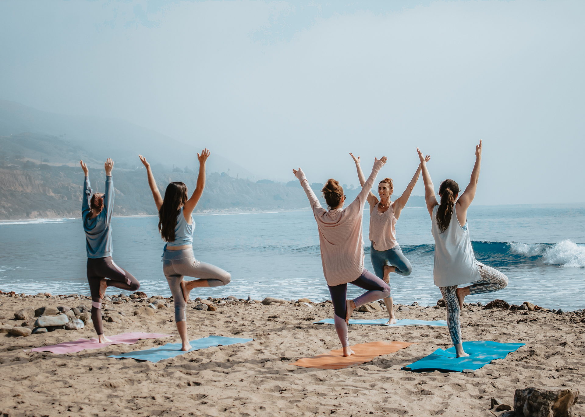 Yoga by the ocean in El Zonte, El Salvador
