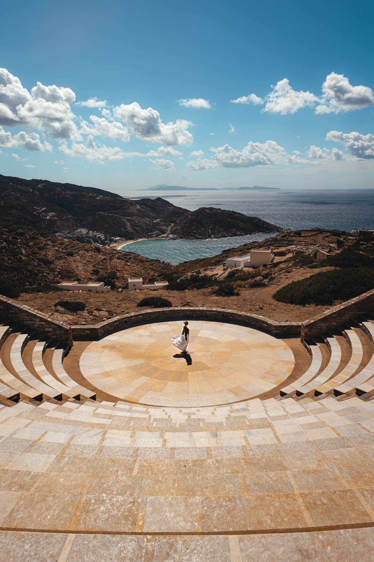 Odysseas Elytis Amphitheatre on Ios, Greece