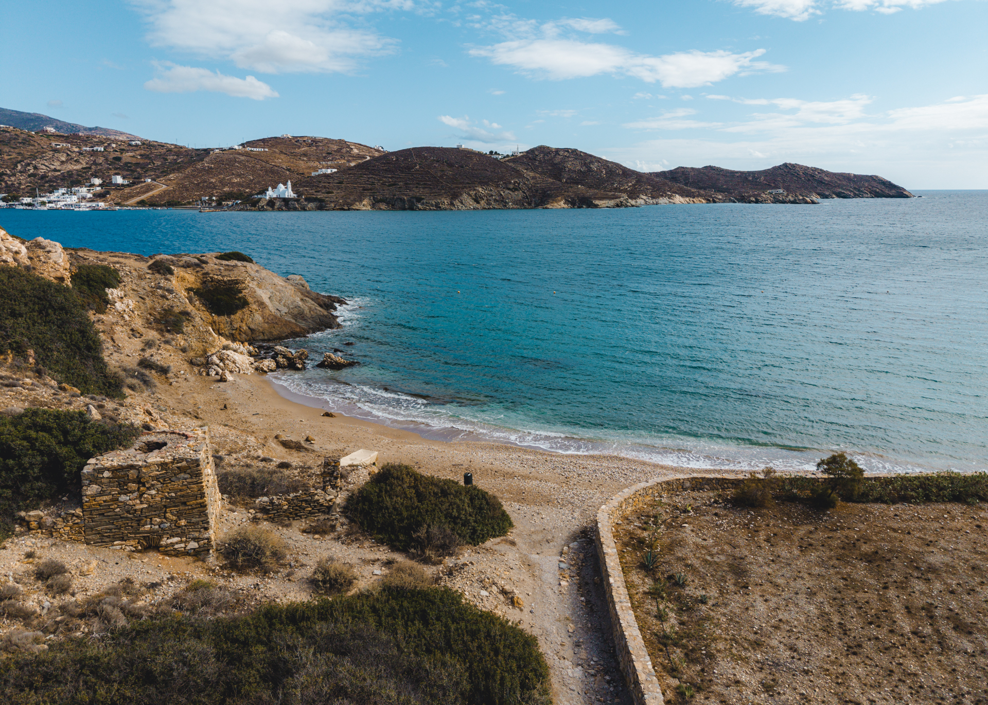 Tzamaria Beach on Ios Island, Greece