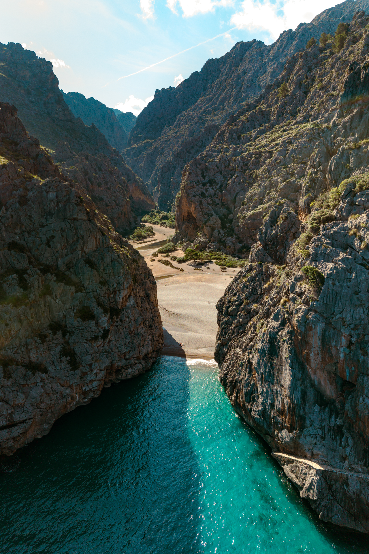 The dramatic entrance to Torrent de Pareis