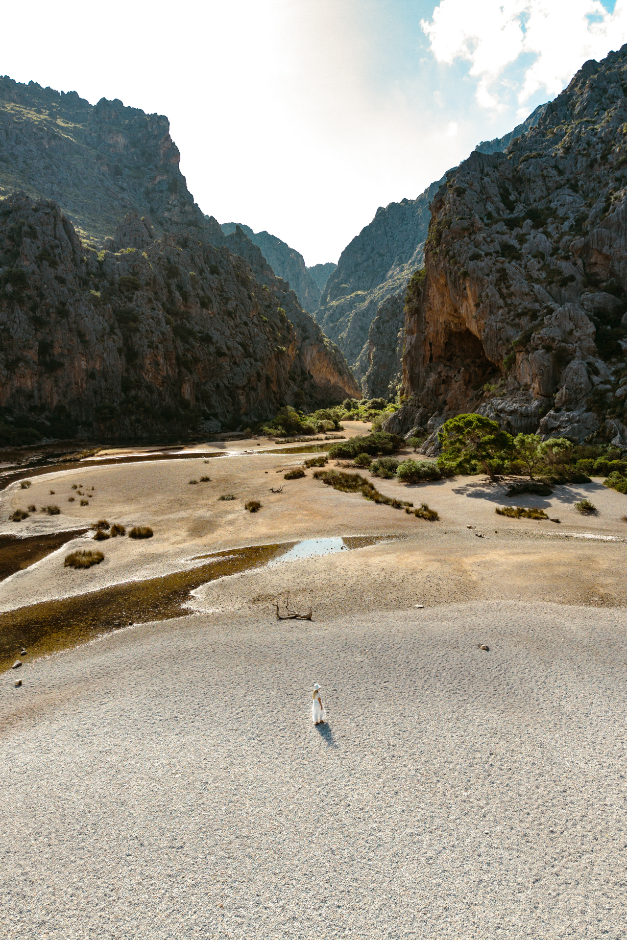 Exploring the heart of Torrent de Pareis Sa Calobra, Mallorca