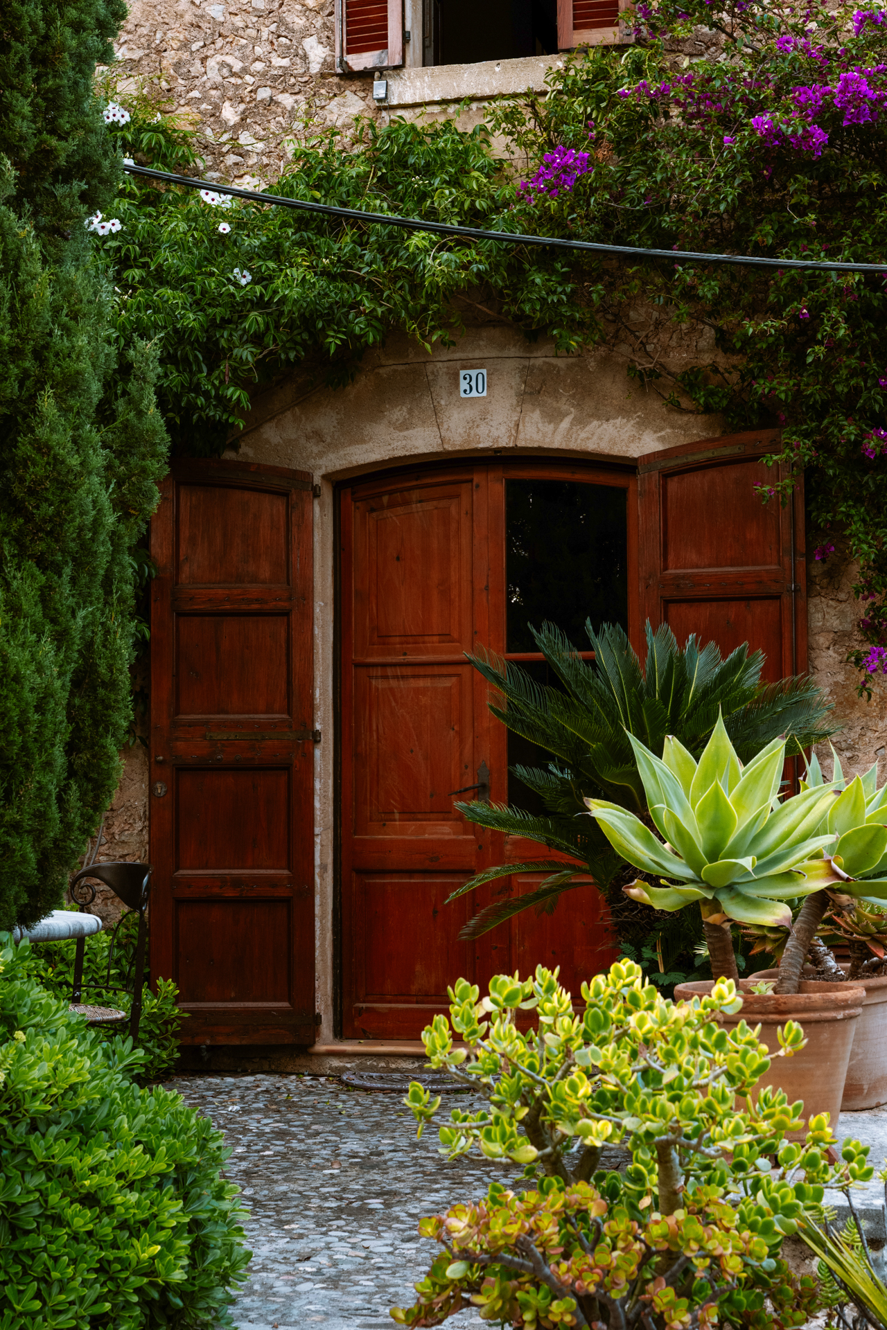 Traditional Mallorcan doorway in Pollença Old Town