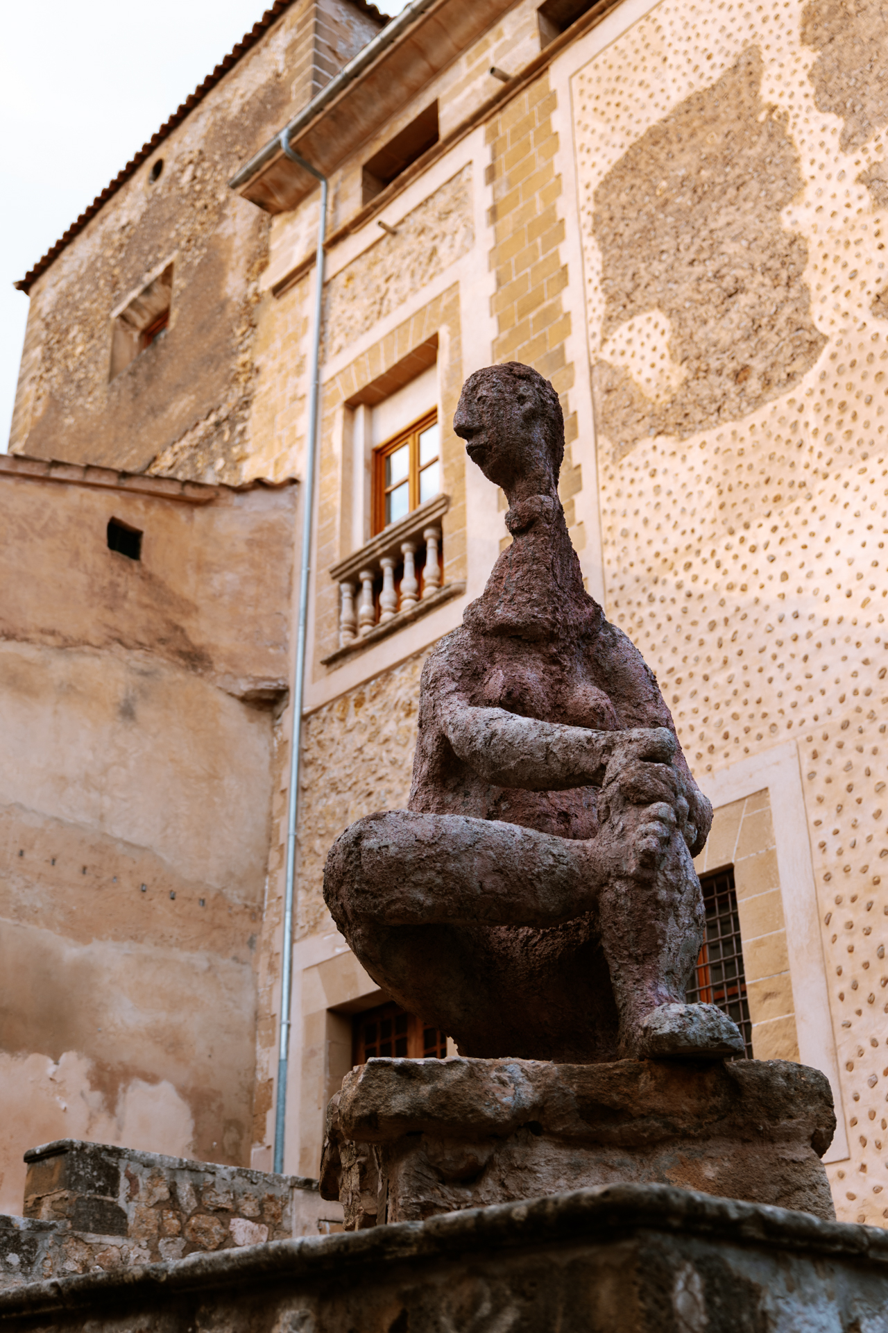 Contemporary sculpture in Pollença Old Town
