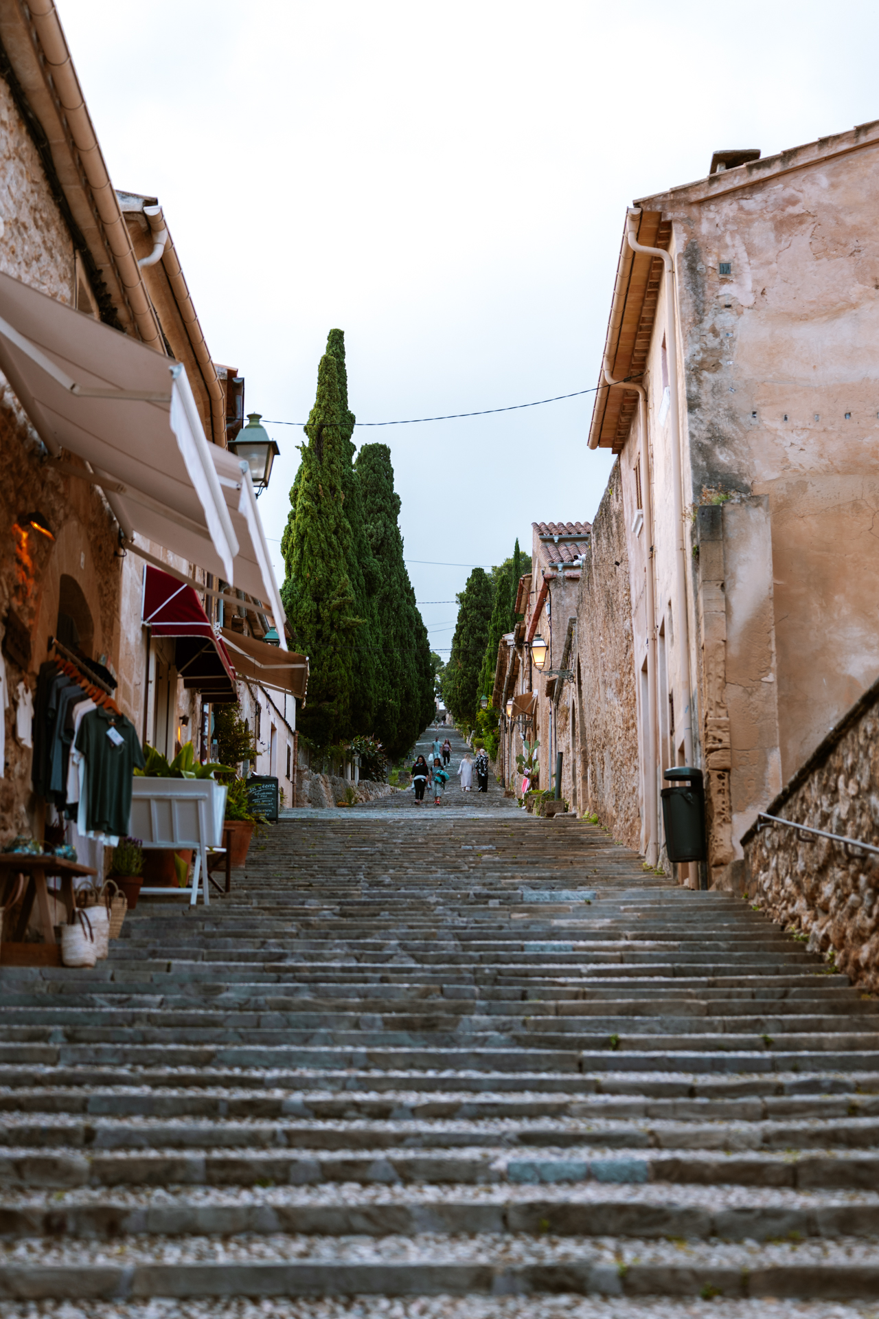 The Calvari Steps in Pollença leading to the hilltop chapel