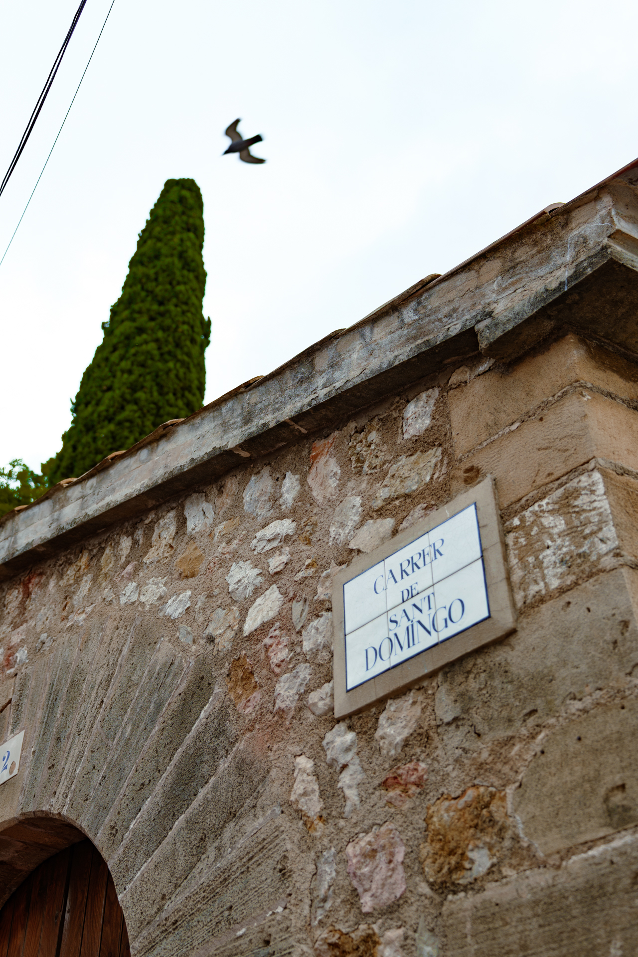 Carrer de Sant Domingo street in the old town of Pollença, Mallorca