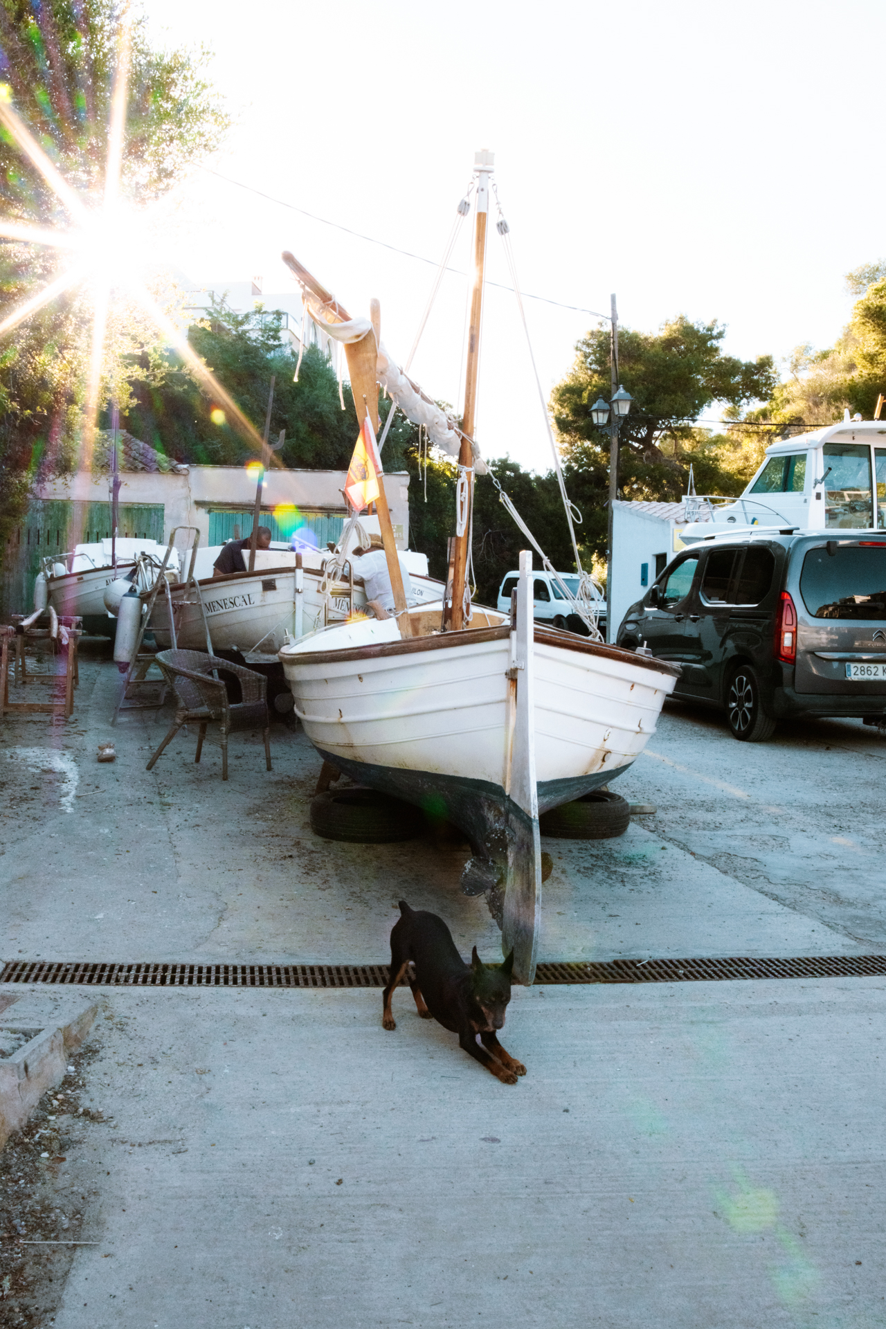 Traditional fishing boat in Cala Figuera, Mallorca