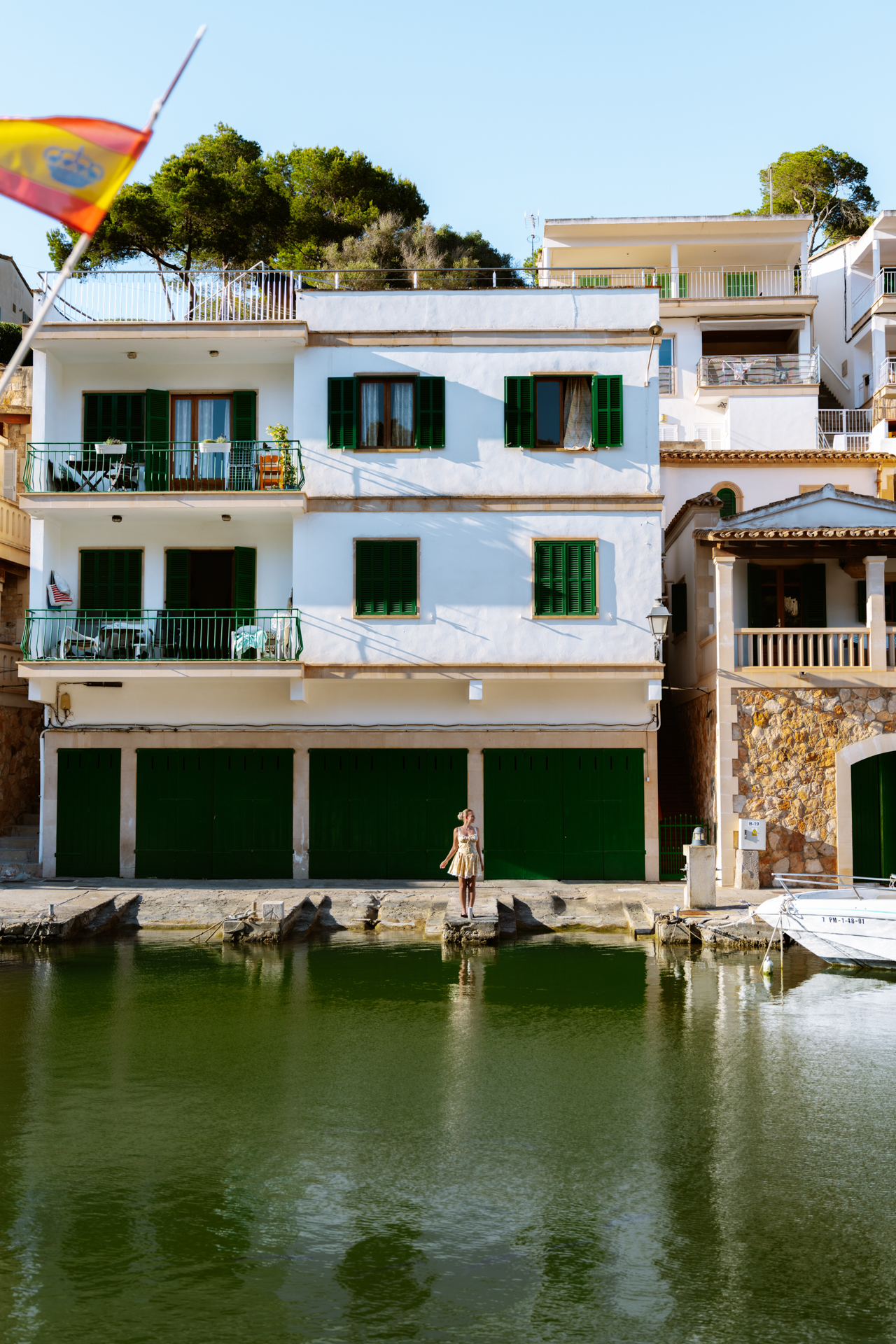 Traditional waterfront houses in Cala Figuera