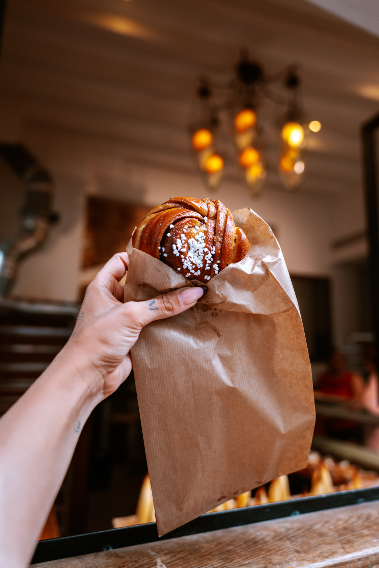 Cinnamon Bun at Fika Farina in Palma, Mallorca
