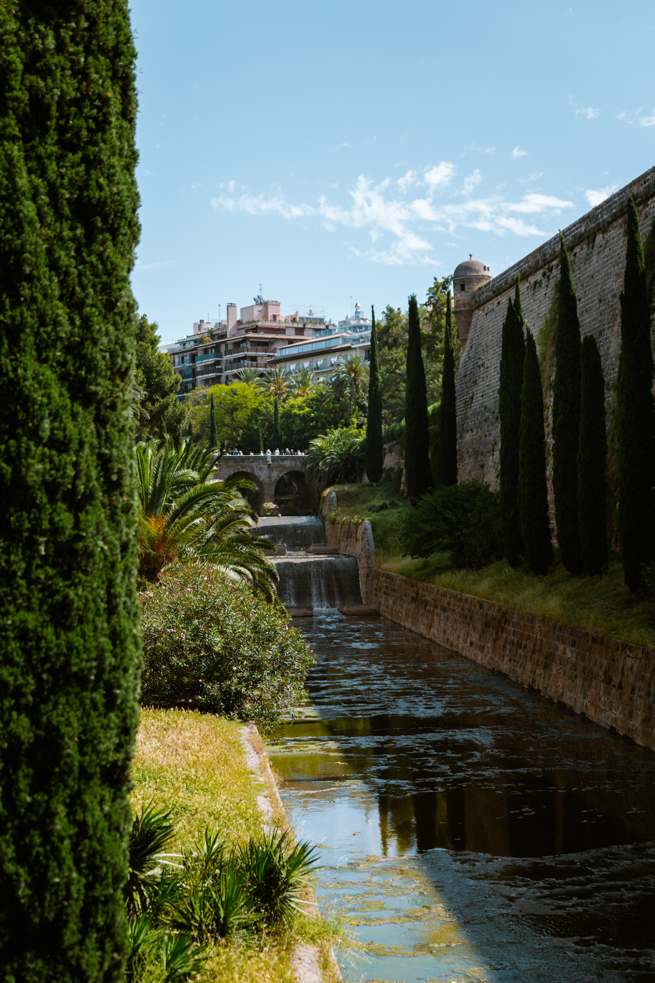 Historic city walls of Palma in Mallorca