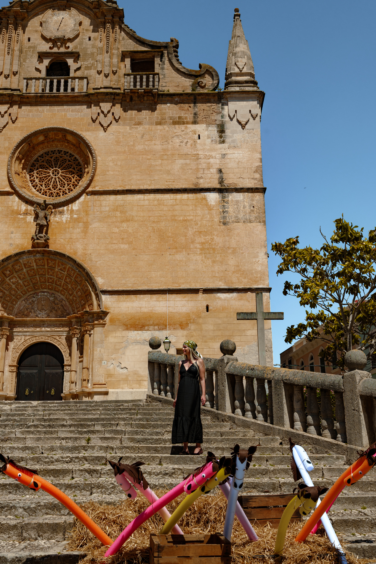Sant Miquel Church facade in Felanitx, Mallorca