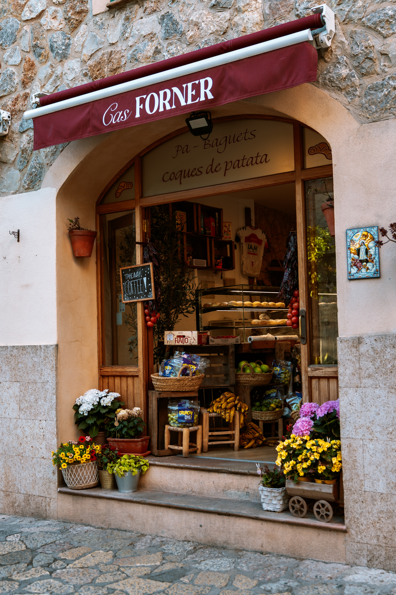 Traditional bakery in Valldemossa selling local Mallorcan pastries