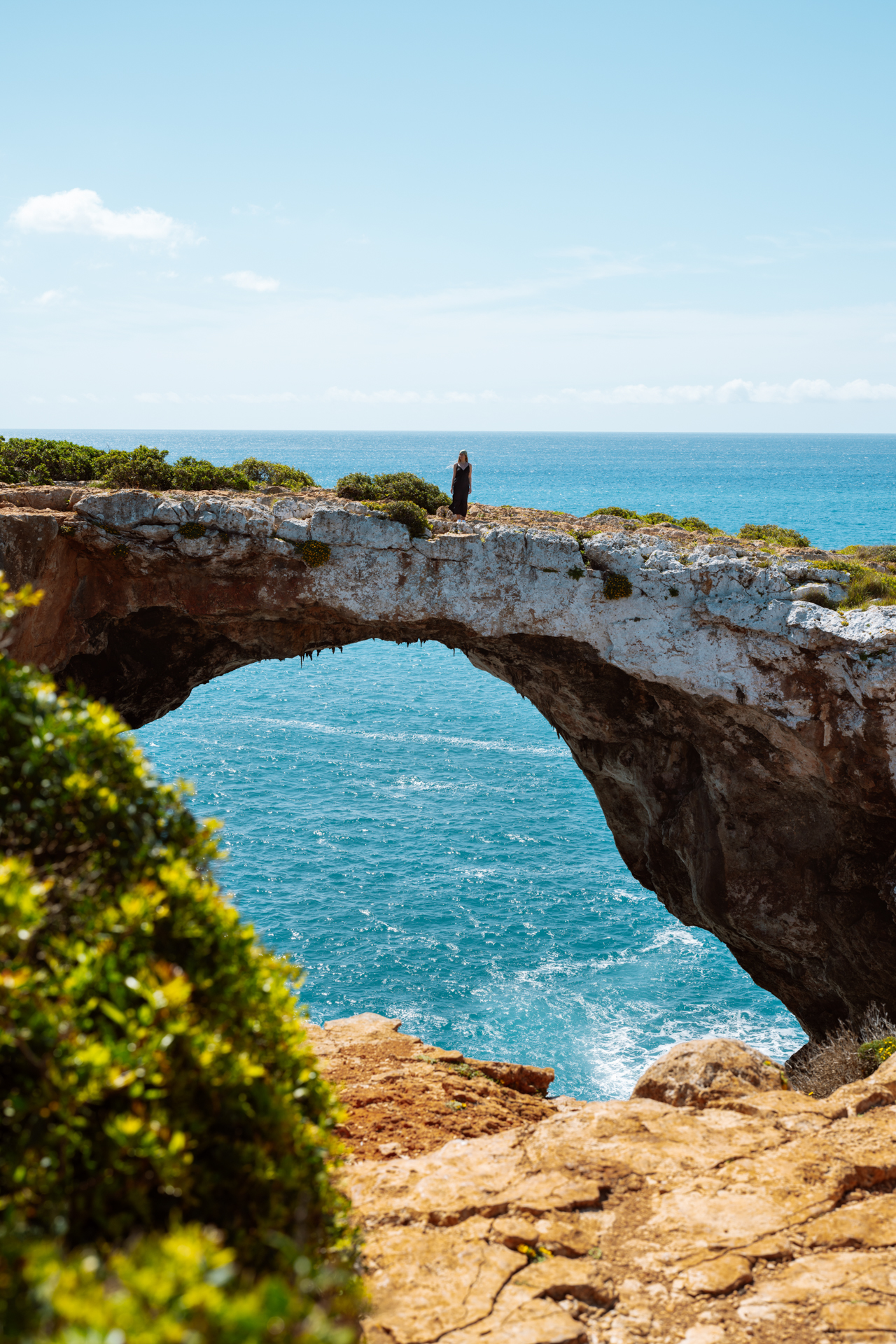 Cova des Pont natural rock bridge in Mallorca
