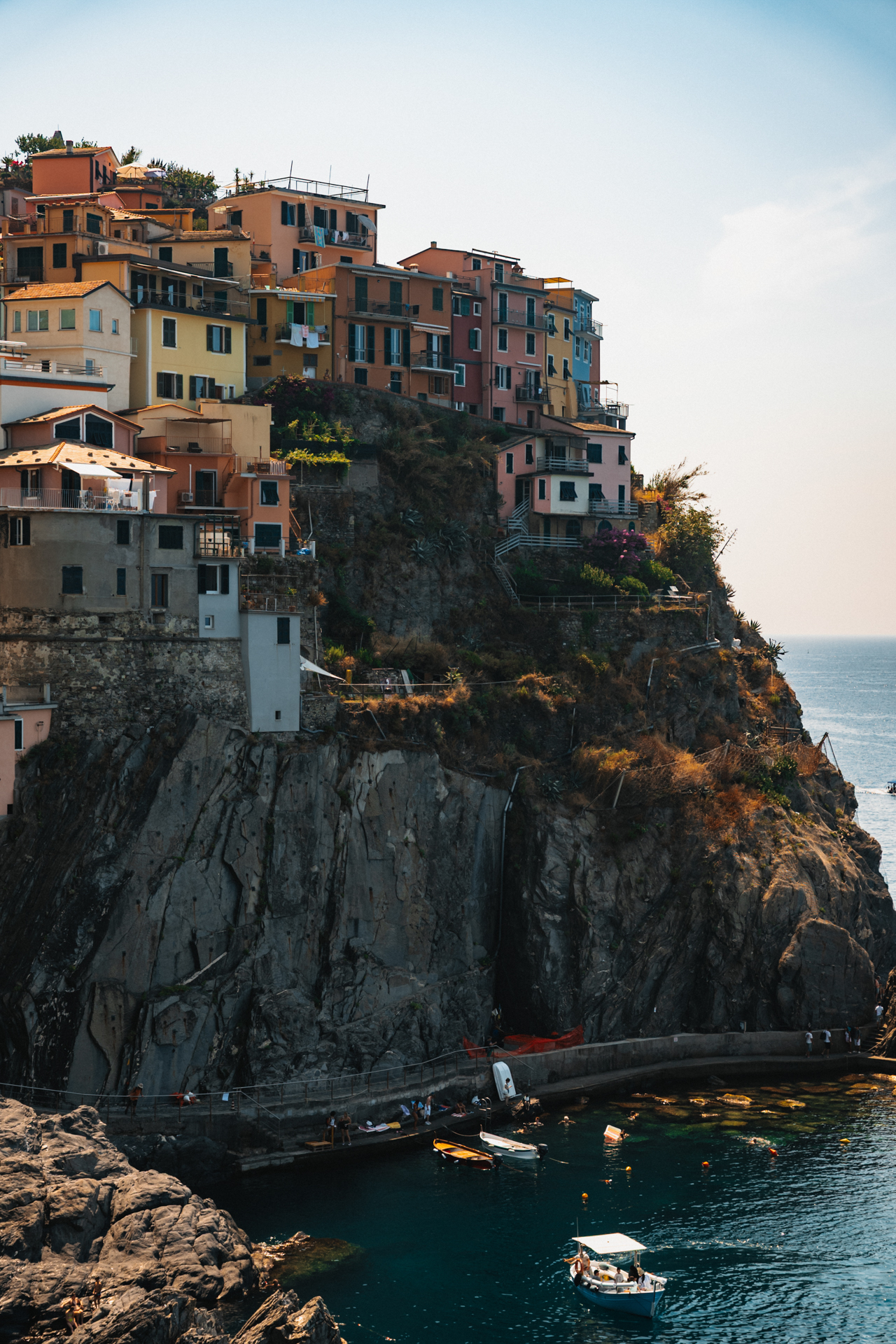 Colorful cliffside houses in Manarola, Cinque Terre, Italy