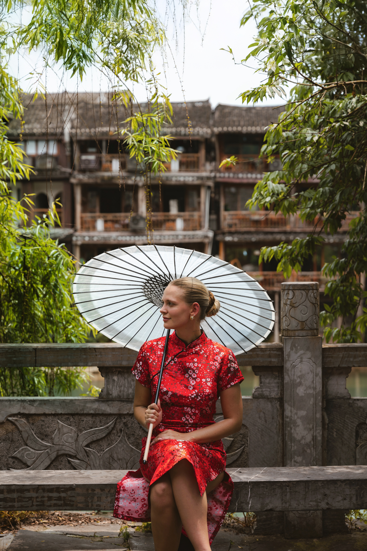 Traditional outfit in Fenghuang Ancient Town, China