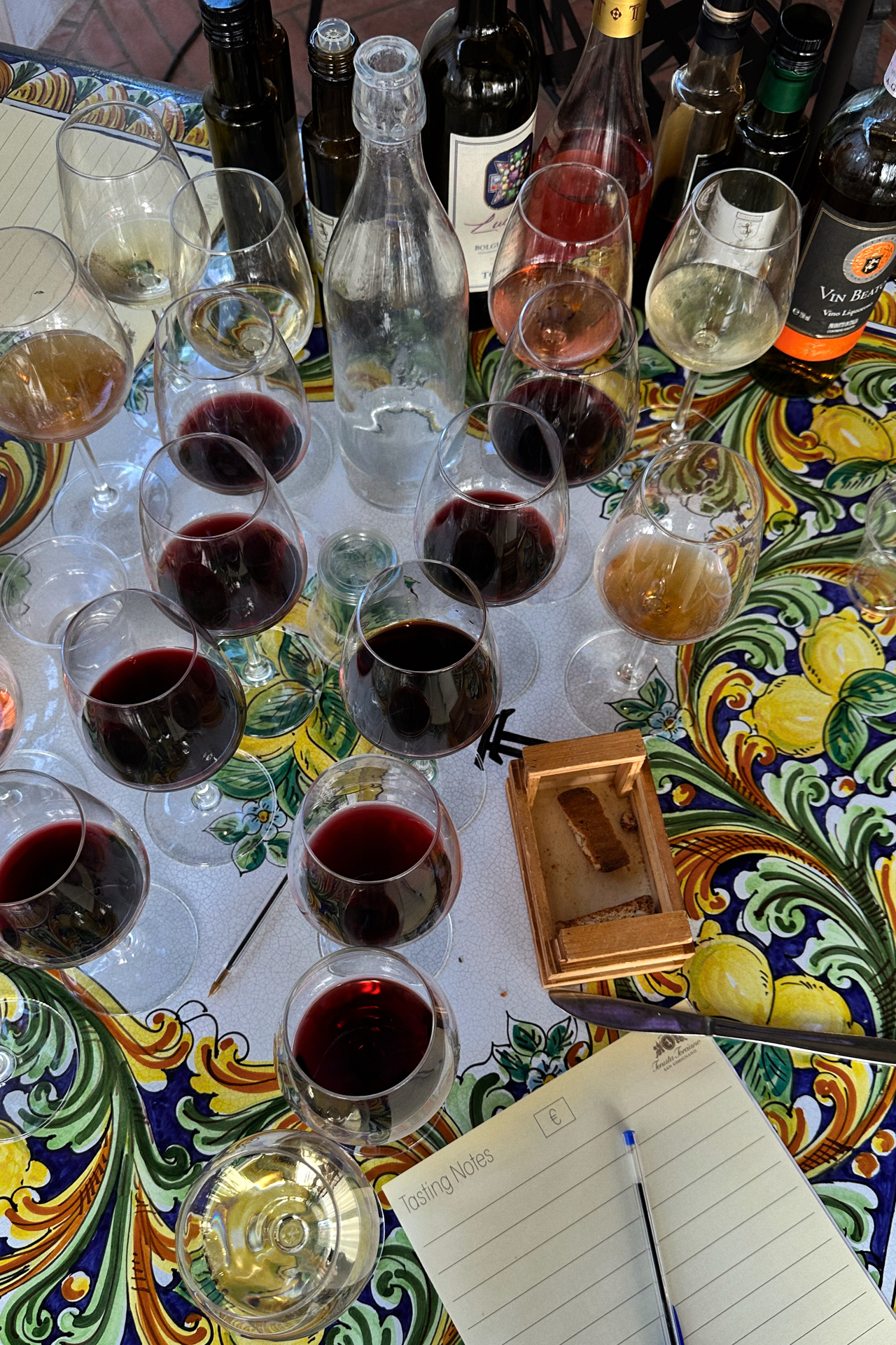 Wine tasting at Tenuta Torciano in Tuscany