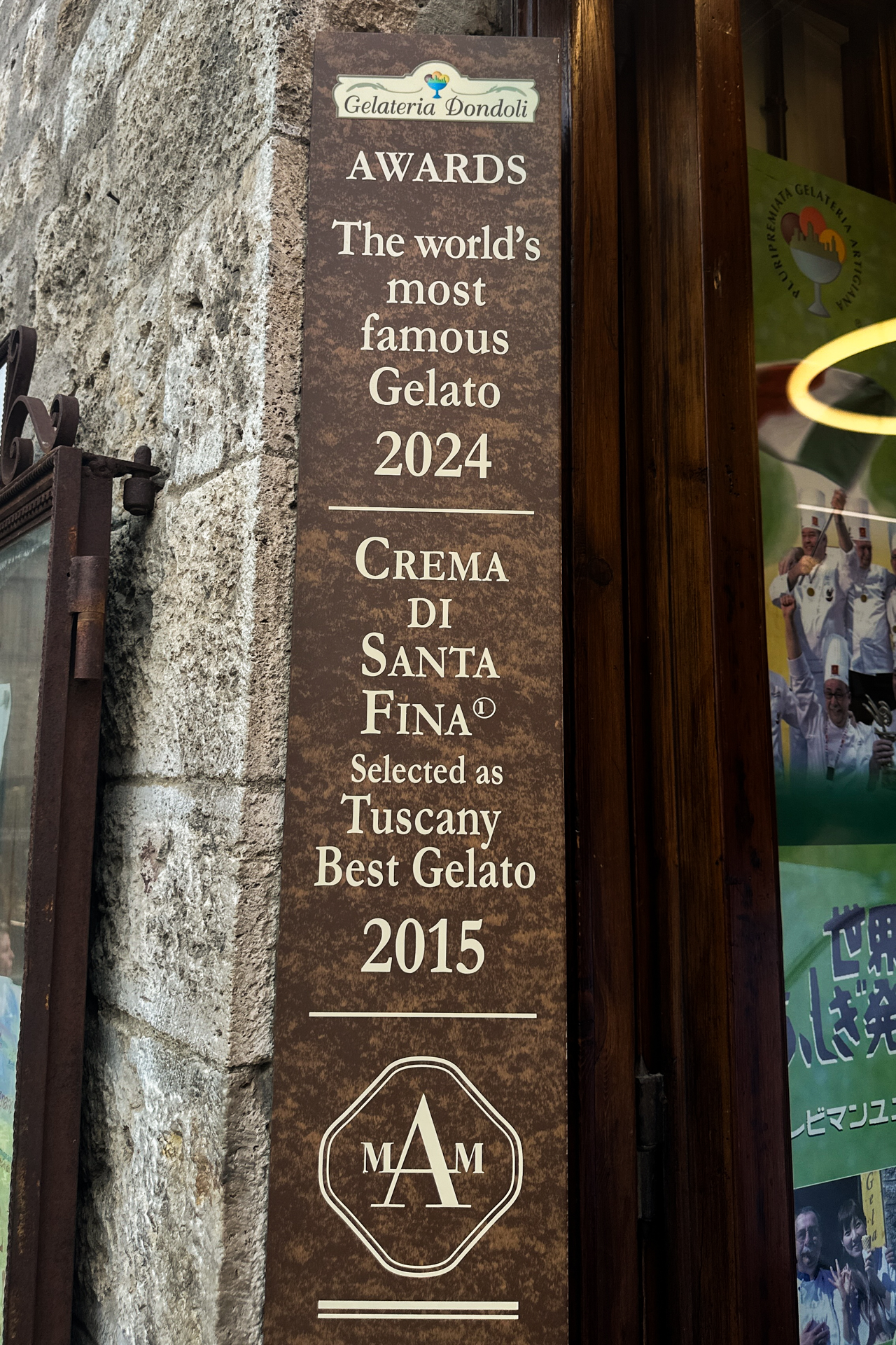 Gelateria Dondoli in San Gimignano, Tuscany